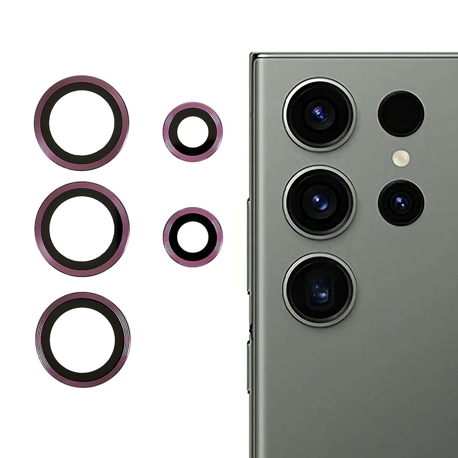 RURIHAI For Samsung Galaxy S23 Ultra 3D Camera Lens Protector AR Glass Metal Trim Rear Lens Film RURIHAI For Samsung Galaxy S23 Ultra 3D Camera Lens Protector AR Glass Metal Trim Rear Lens Film